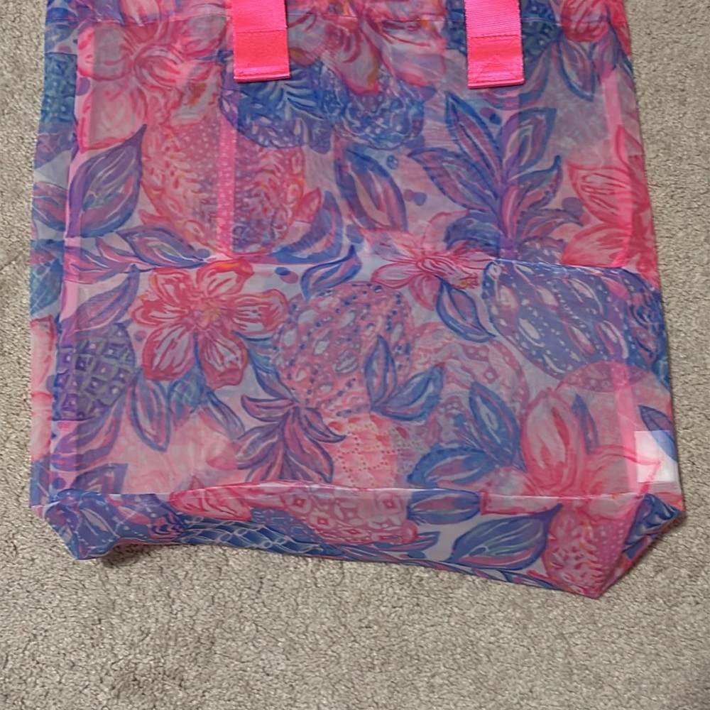 ✨FINAL HR TO BUY✨ NWOT Lilly Pulitzer Tote Lilly Pulitzer Bag Mesh Turtle GWP - Picture 8 of 8